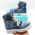 Fashion Denim Boots Ripped