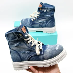 Fashion Denim Boots Ripped