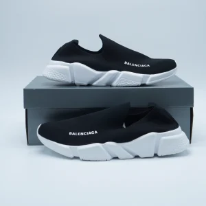 New BALENCIAGA sneakers SPEED SOCKS SHOES "BLACK & White"