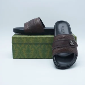 Gucci Mens Sandals Slides "Brown"