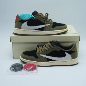 Travis Scott x Air Jordan 1 Low OG “Black Olive”