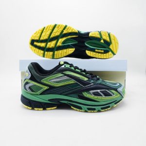 The Reebok Premier Road Ultra is a bold expression of performance-inspired design blended with contemporary street style. Rooted in Reebok’s running heritage, this sneaker reimagines classic road-running silhouettes with a futuristic edge, making it a standout choice for modern lifestyles. The upper features a dynamic mix of synthetic and textile materials, creating a layered, three-dimensional look that adds depth and visual interest. Its structured build not only enhances style but also provides reliable support for everyday wear.